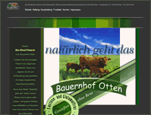 Tablet Screenshot of bauernhof-otten.de